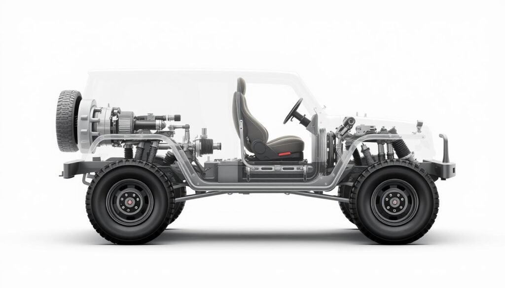 4x4 system components